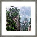 Majestic View Of Zhangjiajie Framed Print