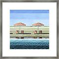 Making Waves At The Beach Framed Print