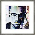 Malcolm X - Pixel Interpolate Framed Print