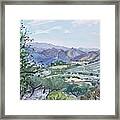 Malibu Creek From Las Virgenes Valley Framed Print