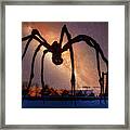 Maman Spider On Starry Sky Framed Print