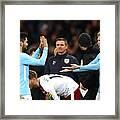 Manchester City V Burnley - The Emirates Fa Cup Third Round Framed Print