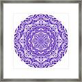 Mandala Of Purple Pleasures Framed Print