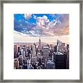 Manhattan-new York Framed Print