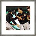 Manny Machado And Chris Davis Framed Print