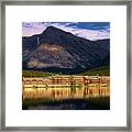 Many Glacier Hotel Framed Print