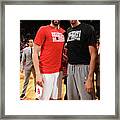 Marc Gasol And Pau Gasol Framed Print