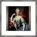 Maria Antoniette Of Austria By Martin Van Meytens Old Masters Classical Fine Art Reproduction Framed Print