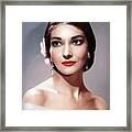 Maria Callas, Music Legend Framed Print