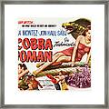 Maria Montez In Cobra Woman -1944-, Directed By Robert Siodmak. Framed Print