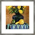 Marigolds And Gourds Framed Print