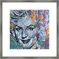 Marilyn Desaturated - Celebrity Pop Art Framed Print
