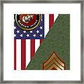 Marine Sergeant Framed Print