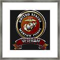 Marine Veteran Framed Print