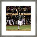 Mark Canha And Billy Butler Framed Print