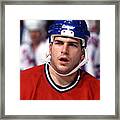 Mark Recchi Of The Montreal Canadians Framed Print