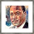 Martin Luther King Jr. Portrait Framed Print