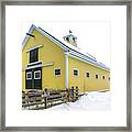 Massachusetts Yellow Barn Framed Print