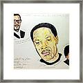Mathis, Dre, And West Framed Print