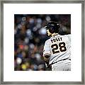 Max Scherzer And Buster Posey Framed Print