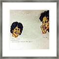 Maxine Waters And Toni Morrison Framed Print