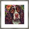 May Day Queen Spaniel Framed Print