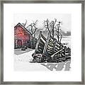 May Homesteads, Loading Shoot Framed Print