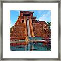 Mayan Temple Waterpark With Sharks At The Bahamas Framed Print