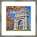 Memorial Arch Valley Forge Pa Framed Print