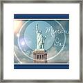 Memorial Day Statue Of Liberty Framed Print