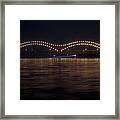 Memphis Bridge At Night Framed Print