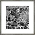 Gothic Bridge Of Merles - Cr2102-4645-bw Framed Print