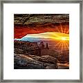 Mesa Arch At Sunrise Framed Print