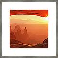 Mesa Arch At Sunrise Framed Print