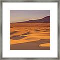 Mesquite Dunes Sunset Framed Print