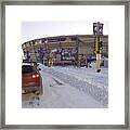 Metrodome Roof Collapses Under Heavy Snow Framed Print