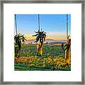 Mexico Wine Country Sunset Framed Print