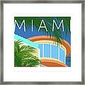 Miami Round Tower Framed Print
