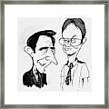 Michael And Dwight Framed Print