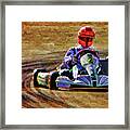 Michael Schumacher 2009 Karting Las Vegas Framed Print