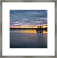 Michigan Lake Dawn Framed Print
