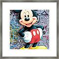 Mickey Mouse Pop Art Graffiti 8 Framed Print