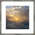 Mid-august Sunset Storm Framed Print