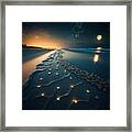 Midnight Beach V Framed Print