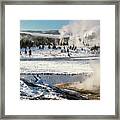 Midway Geyser Basin Yellowstone National Park Framed Print