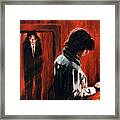 Mike And The Tall Man Framed Print