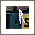 Mike Moustakas And Mike Trout Framed Print