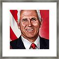 Mike Pence Painting Framed Print