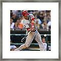 Mike Trout And Hank Conger Framed Print