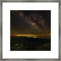 Milky Way And Fireflies Framed Print